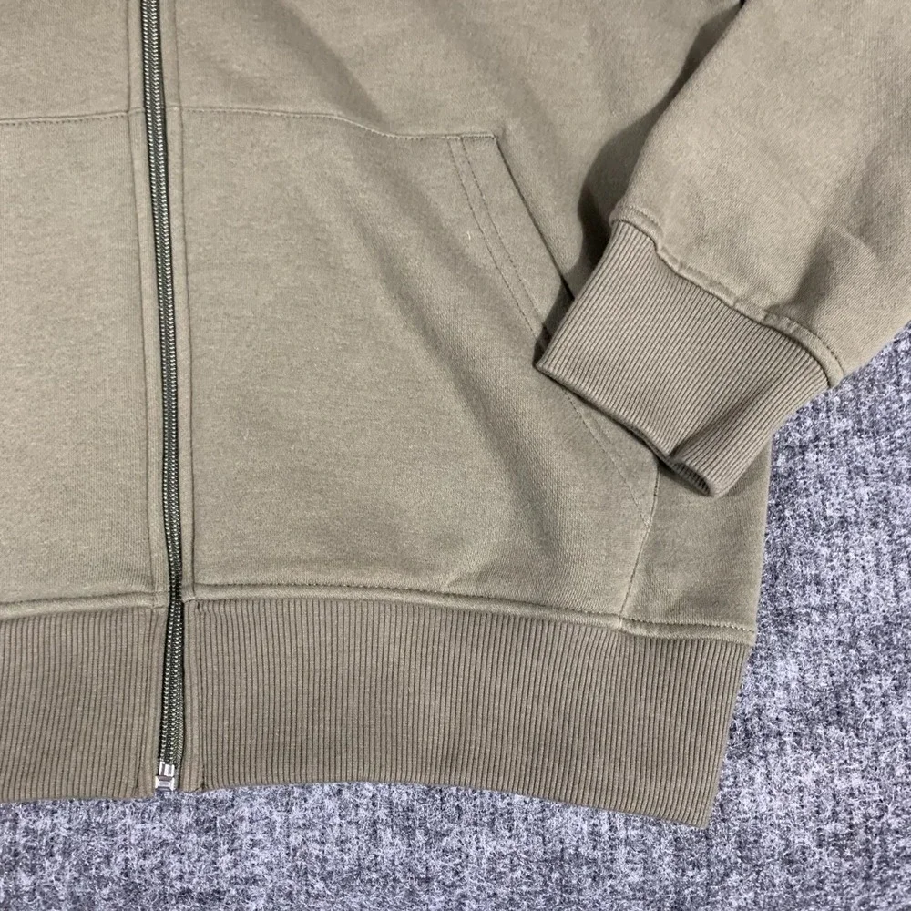True Religion Hoodie Mens Medium Green Sweatshirt Global Buddha Zip Up New $119‎